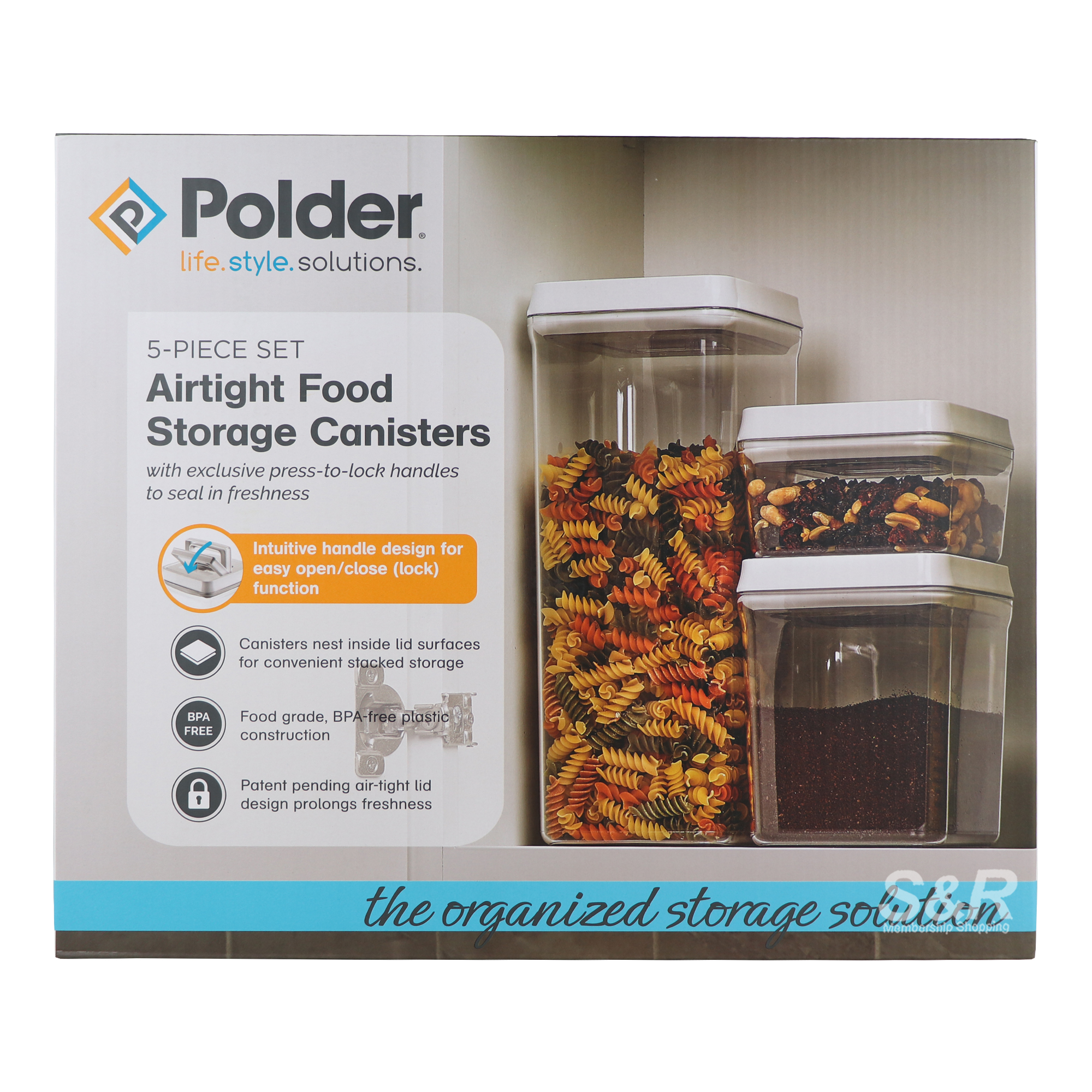 Polder Airtight Food Storage Containers 5pcs